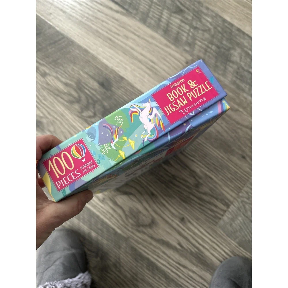 Usborne‎ Book and Jigsaw Puzzle Dinosaurs & Unicorns 100 Pieces NEW